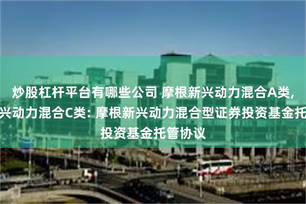 炒股杠杆平台有哪些公司 摩根新兴动力混合A类,摩根新兴动力混合C类: 摩根新兴动力混合型证券投资基金托管协议