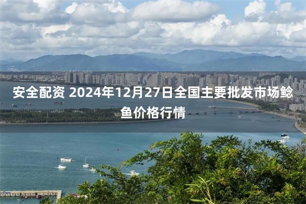 安全配资 2024年12月27日全国主要批发市场鲶鱼价格行情