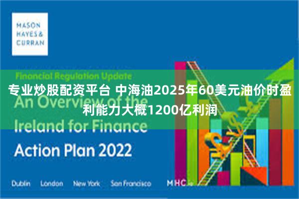 专业炒股配资平台 中海油2025年60美元油价时盈利能力大概1200亿利润