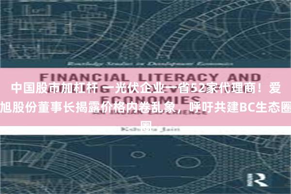 中国股市加杠杆 一光伏企业一省52家代理商！爱旭股份董事长揭露价格内卷乱象，呼吁共建BC生态圈